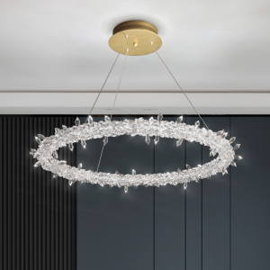 Люстра TGDXD8318/800 FGD золото/прозрачный 45W LED 4000K d800 crst, XUAN22