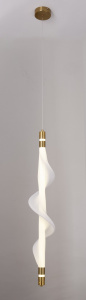 Подвес K38707/1HQ B BRASS+WT латунь/белый 14W LED 4000К d100 h1200, 24