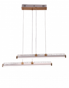 Люстра K38565/2H WT+FGD белый/золото LED 92W 3000K-6500K ПДУ диммер d600, 24