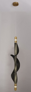 Подвес K38707/1HQ D BRASS+BK латунь/черный 14W LED 4000К d100 h1200, 24