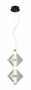 Люстра MDM-8352/4 CL BK+BR черный/латунь 12W LED 3000K d180 h1520, HAO24