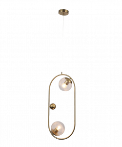Люстра 40282/2 BRASS латунь 2х60W E27 d280 h1200, SJNG23