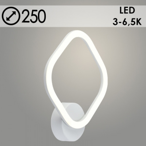 Бра DK6064/1 WH белый 26W LED 3000-6500K d250, HN23