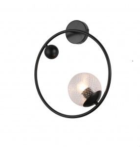 Бра 40281/1W BK черный 1х60W E27 h400, SJNG23