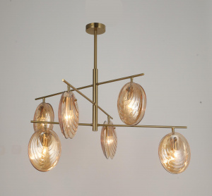Люстра 40498/6 BRASS латунь 6х60W E14 d900 h686, SJNG23