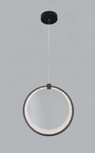 Подвес K38814/1+1HQ BK+FGD черный/золото 60W LED 3000K-4500K-6000K d340 h1000, 24