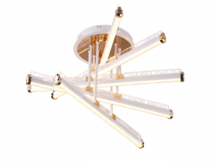 Люстра K38565/5 WT+FGD белый/золото LED 230W 3000K-6500K ПДУ диммер d600, 24