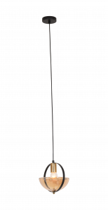 Подвес 230911/1HQ BK+AM черный 1х40W E27 d200 h1200, XLD23