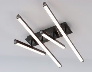 Люстра K33224/4 BK черный LED 72W 3000K-6500K ПДУ диммер d620, 24