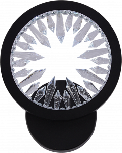 Бра DK6060/1 BK черный 20W LED 3000K-6000K d165, HN24