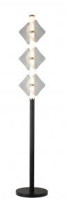 Торшер MLM-8352/6 CL BK+BR черный/латунь 15W LED 3000K h1420, HAO24