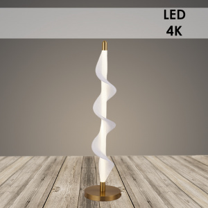 Настольная лампа K38707/1T A BRASS+WT латунь/белый 14W LED 4000K h640, 24