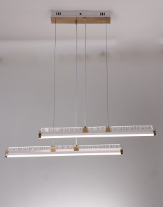 Люстра K38565/2H WT+FGD белый/золото LED 92W 3000K-6500K ПДУ диммер d600, 24