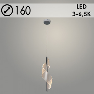 Подвес K38836/1HQ CR хром 8W LED 3000K-4500K-6000K d160 h1000, 24