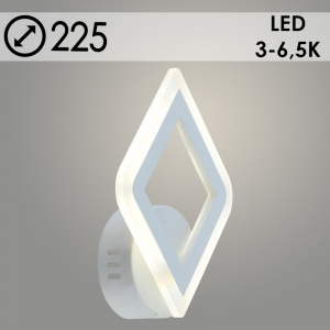 Бра LI8460A/1 WT белый 14W LED 3000-6500K d225, HN22