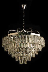 Люстра 8466/12/600 CR хром/хрусталь 12x60W E14 d600 h850, KLD24
