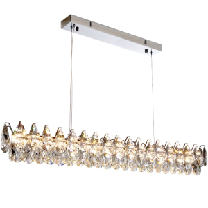 Люстра TGDXD8314/1000 T CH хром/прозрачный 32W LED 4000K d1000 h1130 ПДУ диммер, XUAN23