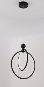 Подвес K38814/1+1HQ BK+FGD черный/золото 60W LED 3000K-4500K-6000K d340 h1000, 24