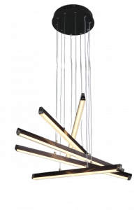 Люстра K33224/5H BK черный LED 110W 3000K-6500K ПДУ диммер d620, 24