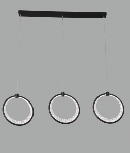Подвес K38814/3HT BK черный 84W LED 3000K-4500K-6000K d800 h1000, 24