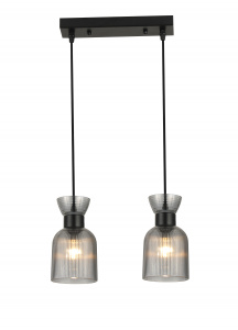 Подвес 09372/2HT BK черный 2х40W E14 d320 h700, 24