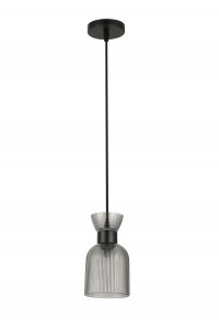 Подвес 09372/1HQ BK черный 1х40W E14 d110 h800, 24