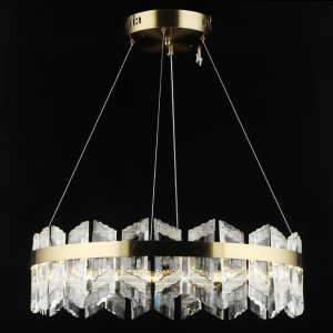 Люстра E2597/74W COP медь/хрусталь 74W LED 3000-6000K d600 h600, QH24