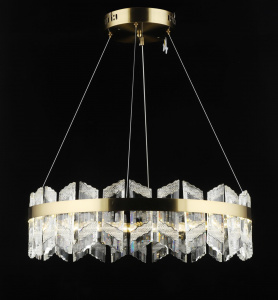 Люстра E2597/74W COP медь/хрусталь 74W LED 3000-6000K d600 h600, QH24