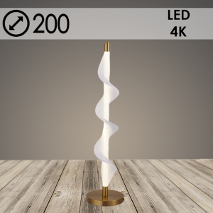 Настольная лампа K38707/1T B BRASS+WT латунь/белый 19W LED 4000K h830, 24