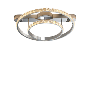 Люстра TGDXD6030-2/500+300 CH хром/прозрачный 40W LED 4000K d500 crst, XUAN22