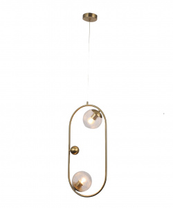 Люстра 40282/2 BRASS латунь 2х60W E27 d280 h1200, SJNG23