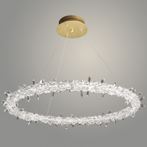 Люстра TGDXD8318/600 FGD золото/прозрачный 35W LED 4000K d600 crst, XUAN22