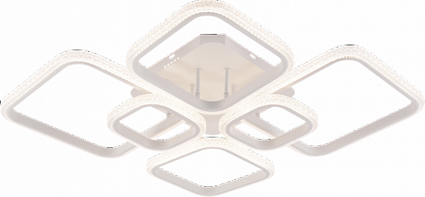 Люстра DK06335C/6 PR WT белый 168W LED 3000K-6000K d900 ПДУ(ИК) диммер, HN24