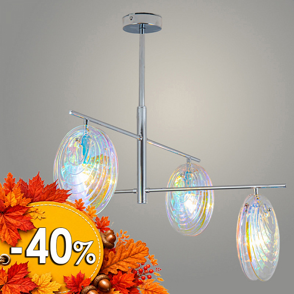 Люстра 40498/4 CR хром 4х60W E14 d700 h500, SJNG23