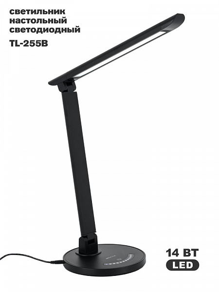 Светильник настольный Artstyle TL-255B Led диммир.14Вт черный