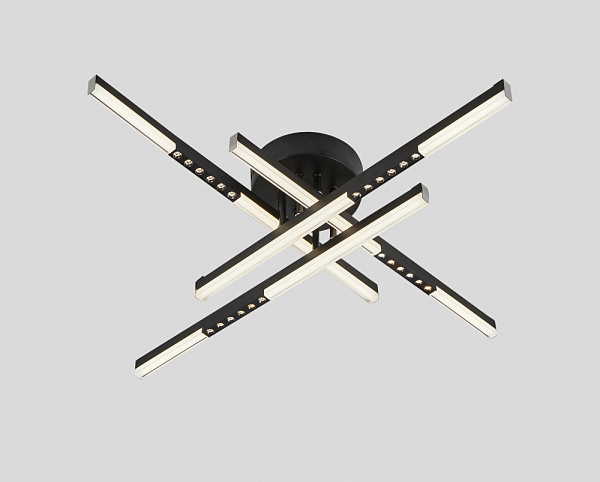 Люстра C9041/4A BK черный 4x9W LED 3000-6000K ПДУ(ИК) диммер d690 h140, 24