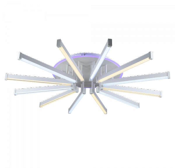Люстра YH1029/12 WT белый 2x72W+22W LED 3000K-6000K ПДУ диммер d890, 24