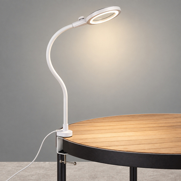 Светильник настольный Artstyle TL-388LW Led диммир. 10Вт белый струбцина