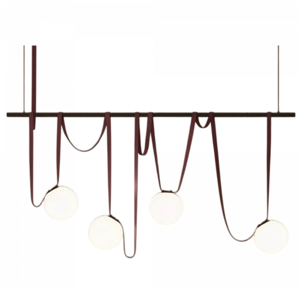 Люстра P829/4 COF+WT кофе+белый 4х40W Е14 d1500 h1500, ZOK24
