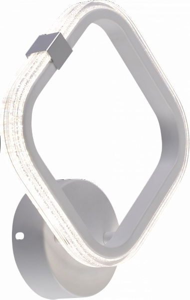 Бра DK6355A/1 WT+CR белый/хром 20W LED 3000K-6000K d240, HN24