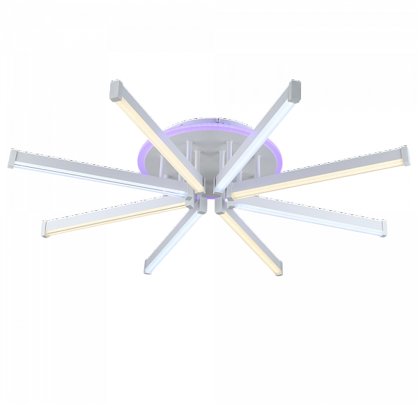 Люстра YH1029/8 WT белый 2x48W+16W LED 3000K-6000K ПДУ диммер d820, 24