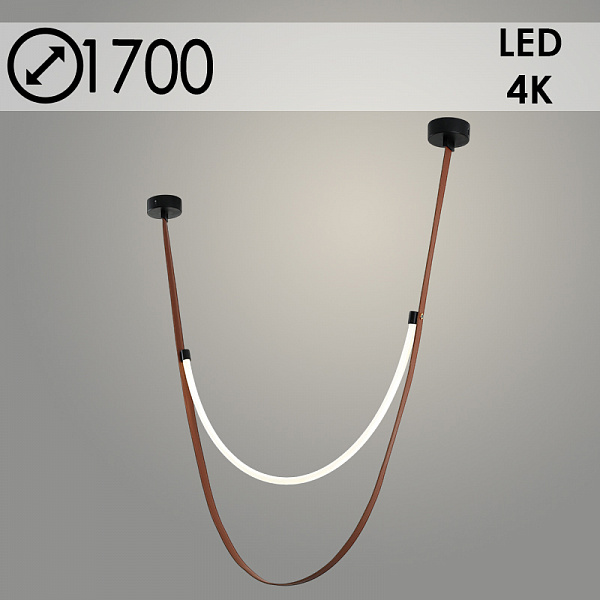 Люстра P970-170 BK черный 54W LED 4000K L1700, ZOK24