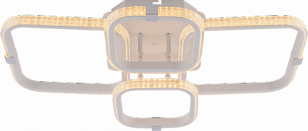 Люстра DK06357/4 PR WT+CR белый/хром 100W LED 3000K-6000K d620 ПДУ(ИК) диммер, HN24